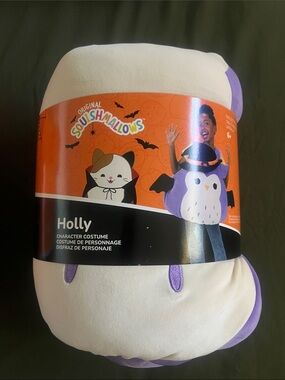 Squishmallows Holly Plush Character Kids Costume in Purple and White